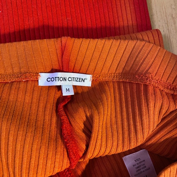 Cotton Citizen Ibiza pants orange red ombre medium NWOT - Picture 2 of 2